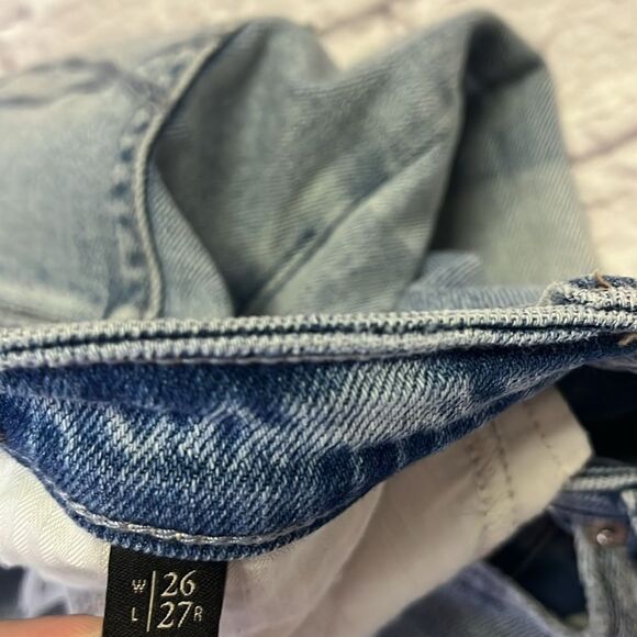 Abercrombie & Fitch high rise girlfriend patchwork jean - Picture 6 of 6